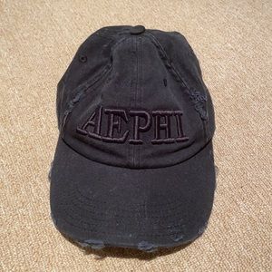 Distressed black Aephi hat